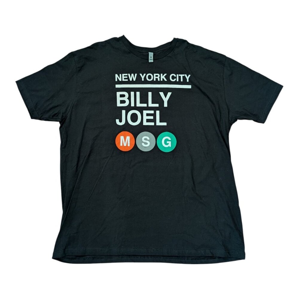 BILLY JOEL New York City MSG Subway Sign Concert Shirt 2024 XXXL 3XL Big & Tall